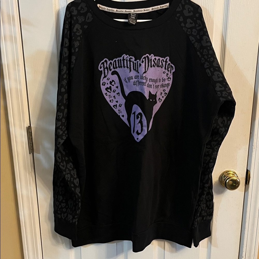 Beautiful Disaster Black Sweatshirt